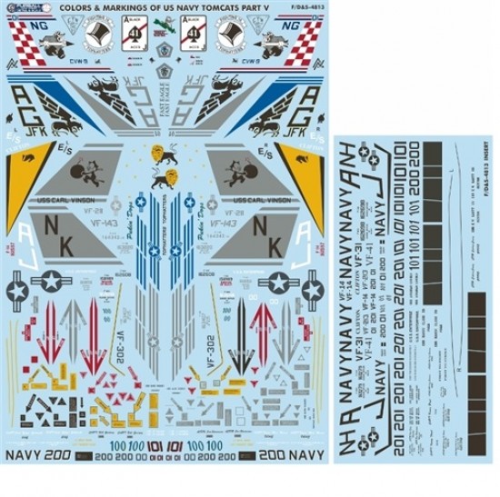 Decals for 1/48 US Navy Tomcat Colours & Markings Part V Decals for 1/48 US Navy Tomcat Colours & Markings Part V