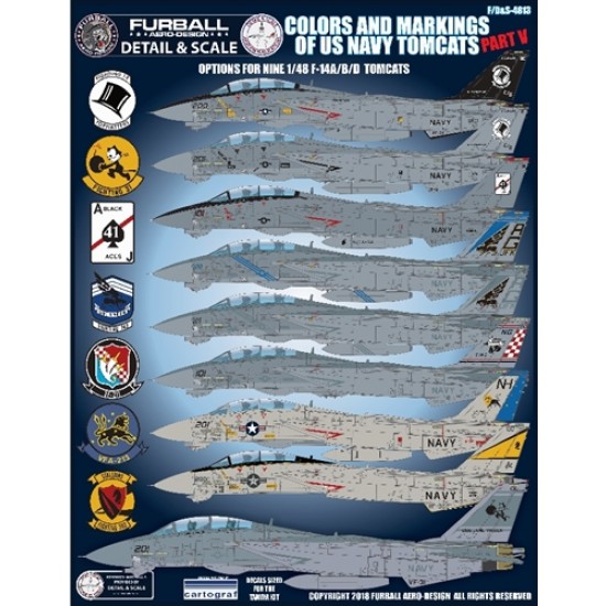 Decals for 1/48 US Navy Tomcat Colours & Markings Part V Decals for 1/48 US Navy Tomcat Colours & Markings Part V