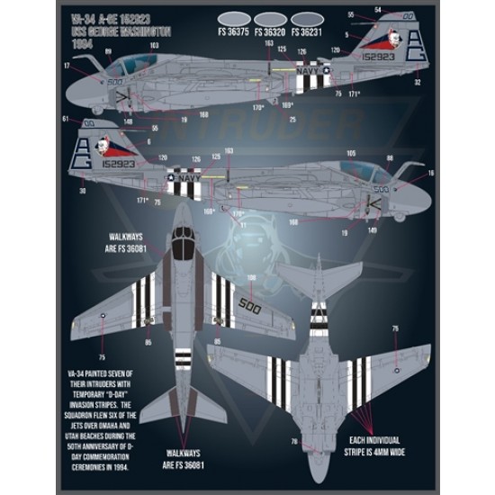 Decals for 1/48 Colours and Markings of A-6 Intruders PT1 Decals for 1/48 Colours and Markings of A-6 Intruders PT1