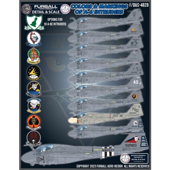 Decals for 1/48 Colours and Markings of A-6 Intruders PT1