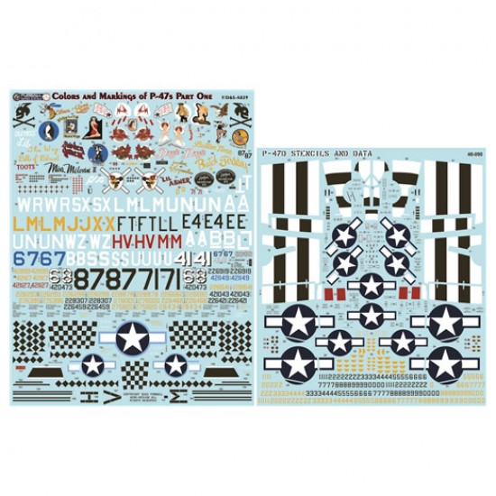 Decals for 1/48 Colours and Markings of P-47s Part 1 Decals for 1/48 Colours and Markings of P-47s Part 1