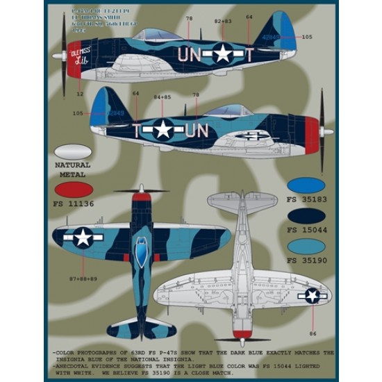 Decals for 1/48 Colours and Markings of P-47s Part 1 Decals for 1/48 Colours and Markings of P-47s Part 1