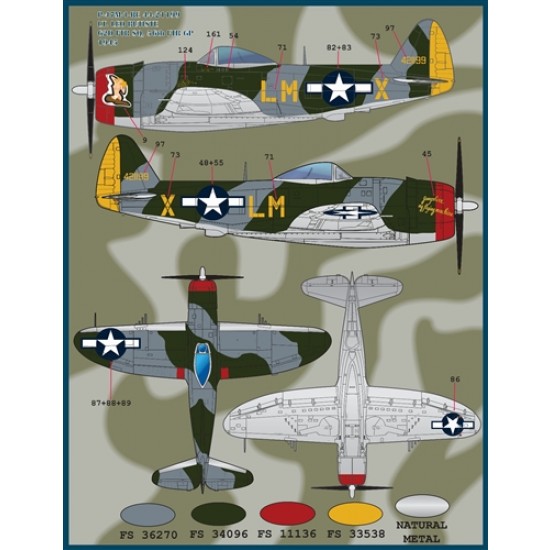 Decals for 1/48 Colours and Markings of P-47s Part 1 Decals for 1/48 Colours and Markings of P-47s Part 1