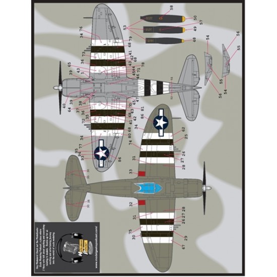 Decals for 1/48 Colours and Markings of P-47s Part 1 Decals for 1/48 Colours and Markings of P-47s Part 1