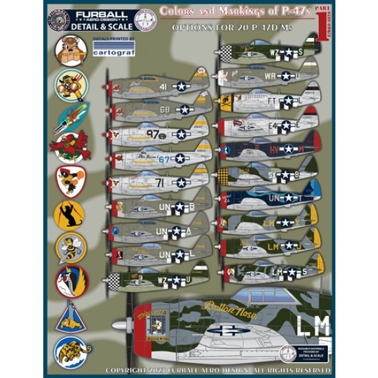 Decals for 1/48 Colours and Markings of P-47s Part 1 Decals for 1/48 Colours and Markings of P-47s Part 1