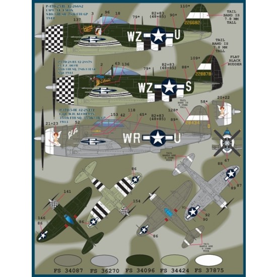 Decals for 1/48 Colours and Markings of P-47s Part 1 Decals for 1/48 Colours and Markings of P-47s Part 1
