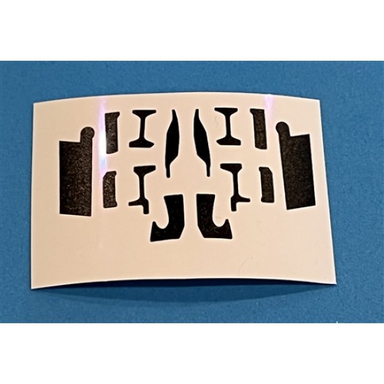 1/48 F-16 Adhesive Vinyl Airframel Reinforcement Plates for Tamiya Kit 1/48 F-16 Adhesive Vinyl Airframel Reinforcement Plates for Tamiya Kit