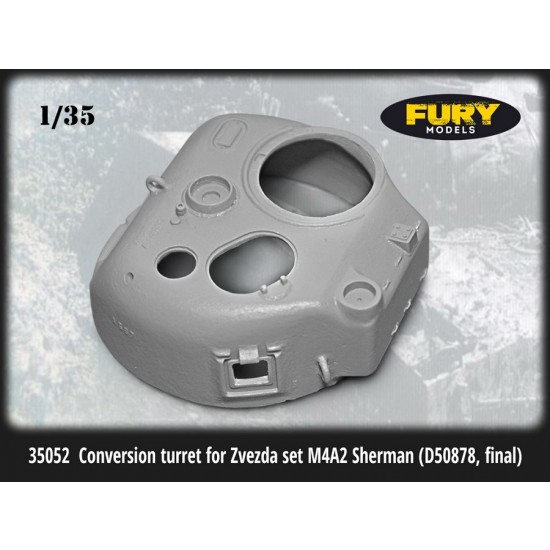 1/35 US M4A2 Sherman Conversion Turret (D50878, final) Late Types for Zvezda kits 1/35 US M4A2 Sherman Conversion Turret (D50878, final) Late Types for Zvezda kits