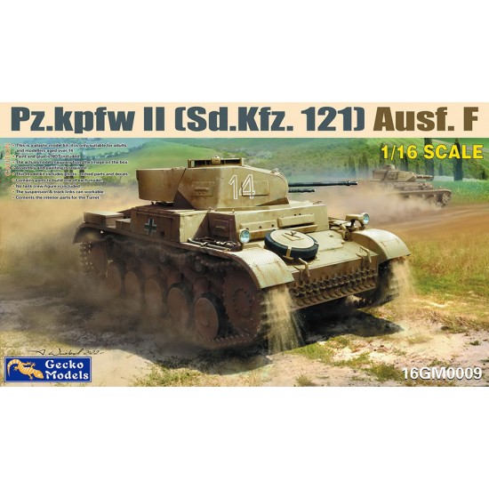 1/16 PzKpfw II (Sd.Kfz. 121) Ausf. F (North Africa & Italian Front) 1/16 PzKpfw II (Sd.Kfz. 121) Ausf. F (North Africa & Italian Front)