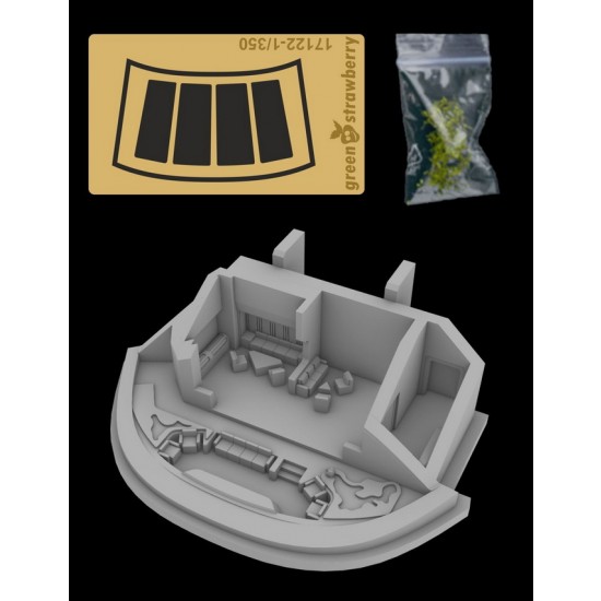 1/350 NCC-1701 refit/Constitution Officers Lounge for Polar Lights [STAR TREK]