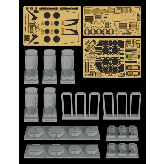1/72 DUNE Atreides Ornithopter Interior Detail set for Meng kit 1/72 DUNE Atreides Ornithopter Interior Detail set for Meng kit