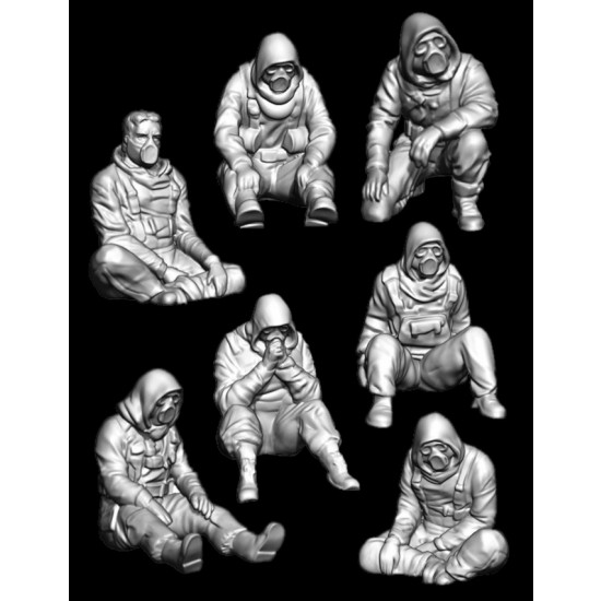 1/72 DUNE Refugee Spice Harvester Crews (7 figures) for Meng kit 1/72 DUNE Refugee Spice Harvester Crews (7 figures) for Meng kit