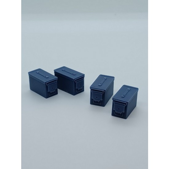 1/16 Modern Australian 12.7mm/.50 Cal Ammunition Box (4pcs) 1/16 Modern Australian 12.7mm/.50 Cal Ammunition Box (4pcs)
