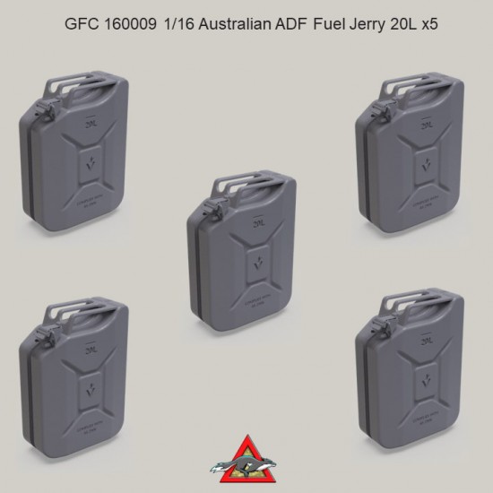 1/16 Modern Australian ADF Fuel Jerry 20L (5pcs) 1/16 Modern Australian ADF Fuel Jerry 20L (5pcs)