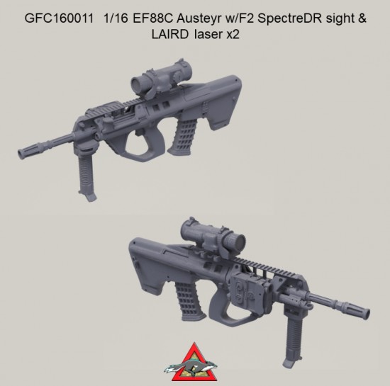 1/16 Australian EF88C Austeyr Rifle with F2 Spectre Scope with LIARD Laser (2pcs) 1/16 Australian EF88C Austeyr Rifle with F2 Spectre Scope with LIARD Laser (2pcs)