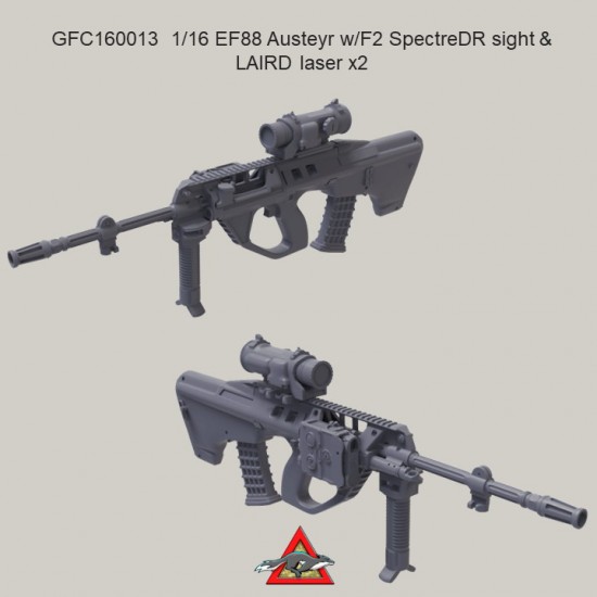 1/16 EF88 Austeyr with F2 Spectre DR Sight and LAIRD Laser (2 rifles) 1/16 EF88 Austeyr with F2 Spectre DR Sight and LAIRD Laser (2 rifles)