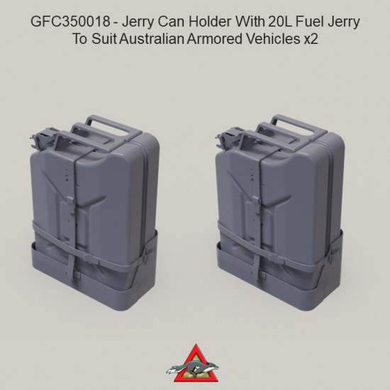 1/35 Jerry Can Holder w/20L Fuel Jerry for Australian Armoured Vehicles (2pcs) 1/35 Jerry Can Holder w/20L Fuel Jerry for Australian Armoured Vehicles (2pcs)