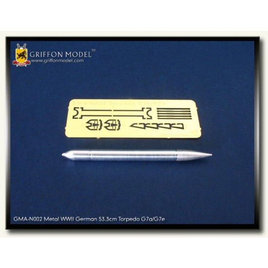 1/144 Metal WWII German Torpedo 53.5cm G7a / G7e for all brands 1/144 Metal WWII German Torpedo 53.5cm G7a / G7e for all brands