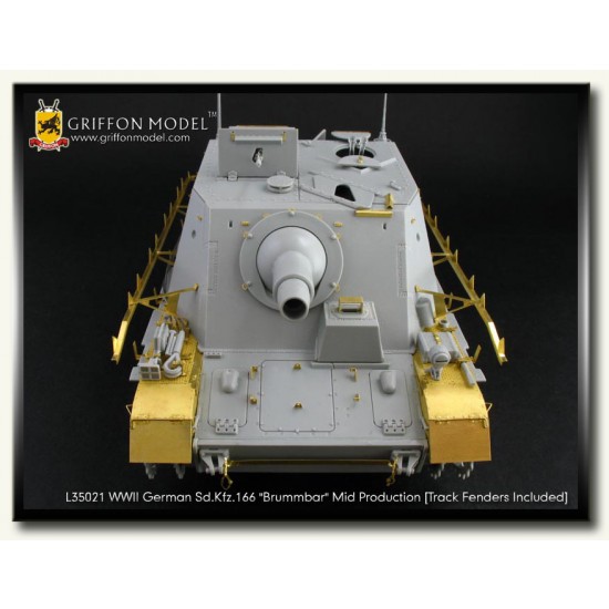 Photoetch for 1/35 German SdKfz.166 Brummbar w/Track Fenders for Dragon #6460 Photoetch for 1/35 German SdKfz.166 Brummbar w/Track Fenders for Dragon #6460