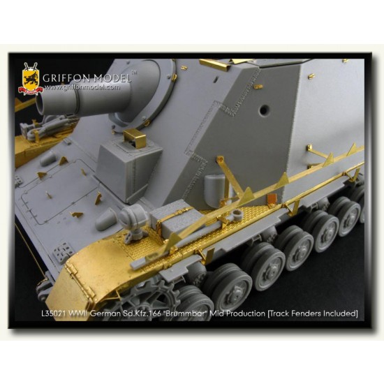 Photoetch for 1/35 German SdKfz.166 Brummbar w/Track Fenders for Dragon #6460 Photoetch for 1/35 German SdKfz.166 Brummbar w/Track Fenders for Dragon #6460