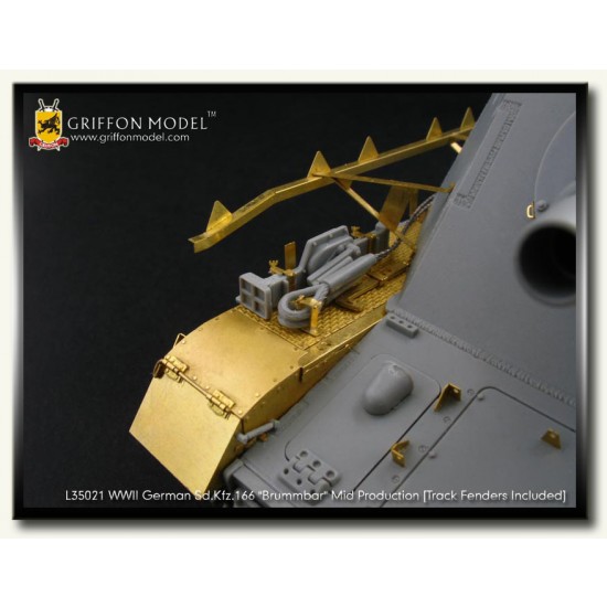Photoetch for 1/35 German SdKfz.166 Brummbar w/Track Fenders for Dragon #6460 Photoetch for 1/35 German SdKfz.166 Brummbar w/Track Fenders for Dragon #6460