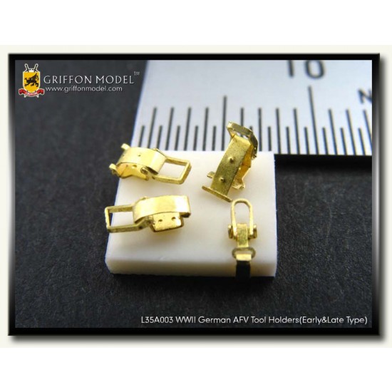 1/35 German AFV Tool Holders for all Early & Late Type kits 1/35 German AFV Tool Holders for all Early & Late Type kits