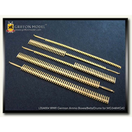 1/35 German Ammo Boxes/Belts/Drums for Machine Gun MG34 &MG42 1/35 German Ammo Boxes/Belts/Drums for Machine Gun MG34 &MG42