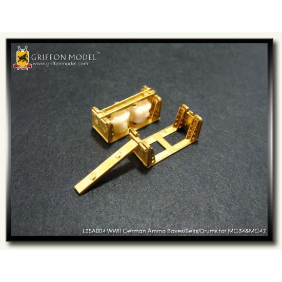 1/35 German Ammo Boxes/Belts/Drums for Machine Gun MG34 &MG42 1/35 German Ammo Boxes/Belts/Drums for Machine Gun MG34 &MG42