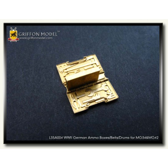 1/35 German Ammo Boxes/Belts/Drums for Machine Gun MG34 &MG42 1/35 German Ammo Boxes/Belts/Drums for Machine Gun MG34 &MG42