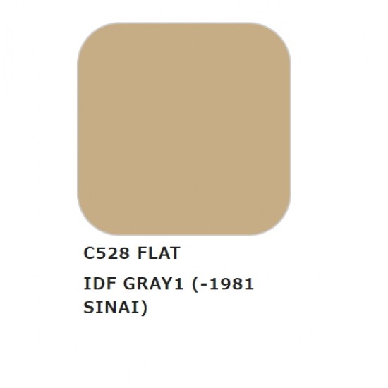Solvent-Based Acrylic Paint - Tank IDF Grey 1 1981 Sinai (10ml)