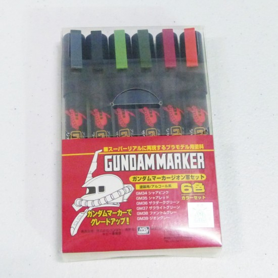 Gundam Paint Marker Zeon Set (6 Colours Pen)