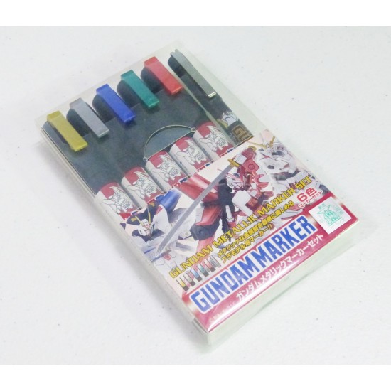 Gundam Metallic Marker Set (6 Colours Pen) Gundam Metallic Marker Set (6 Colours Pen)