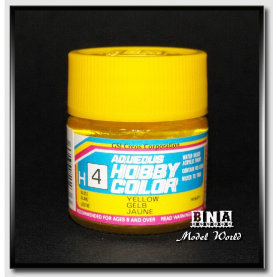 Water-Based Acrylic Paint - Gloss Yellow (10ml) Water-Based Acrylic Paint - Gloss Yellow (10ml)