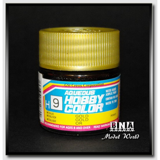 Water-Based Acrylic Paint - Metallic Gold (10ml) Water-Based Acrylic Paint - Metallic Gold (10ml)