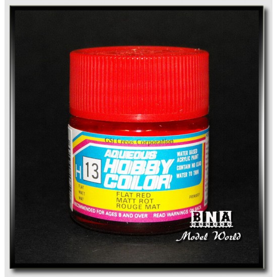 Water-Based Acrylic Paint - Flat Red (10ml) Water-Based Acrylic Paint - Flat Red (10ml)