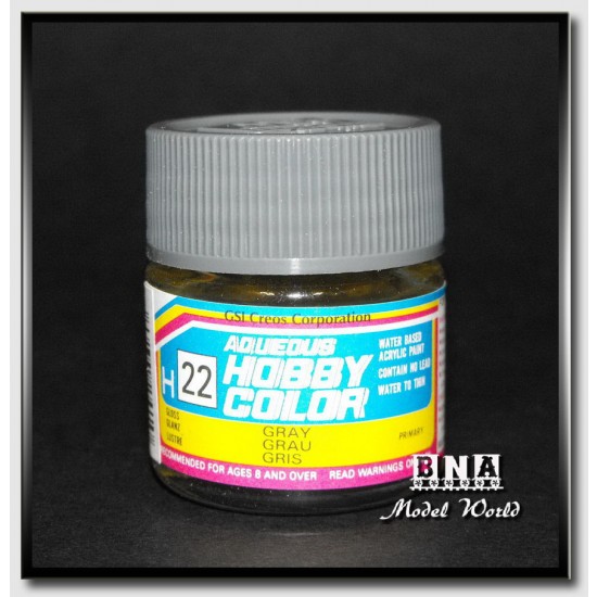 Water-Based Acrylic Paint - Gloss Grey (10ml) Water-Based Acrylic Paint - Gloss Grey (10ml)