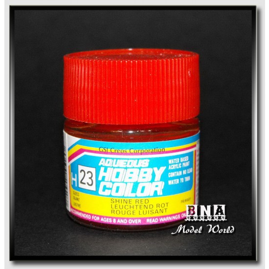 Water-Based Acrylic Paint - Gloss Shine Red (10ml) Water-Based Acrylic Paint - Gloss Shine Red (10ml)