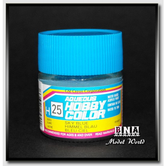 Water-Based Acrylic Paint - Gloss Sky Blue (10ml) Water-Based Acrylic Paint - Gloss Sky Blue (10ml)