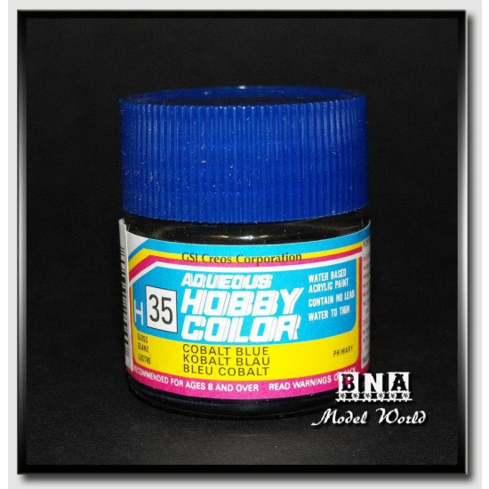 Water-Based Acrylic Paint - Gloss Cobalt Blue (10ml) Water-Based Acrylic Paint - Gloss Cobalt Blue (10ml)
