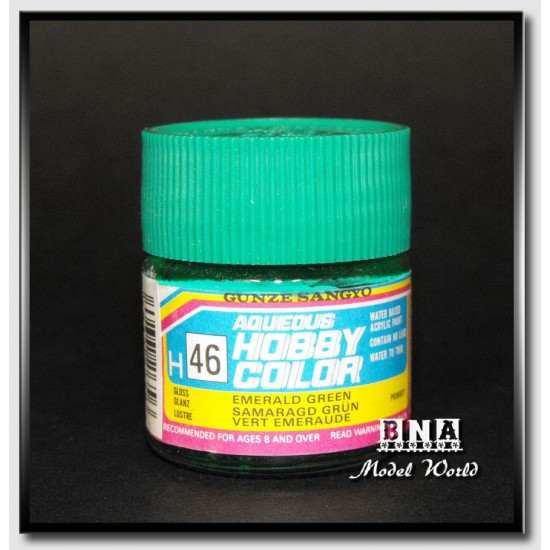 Water-Based Acrylic Paint - Gloss Emerald Green (10ml) Water-Based Acrylic Paint - Gloss Emerald Green (10ml)