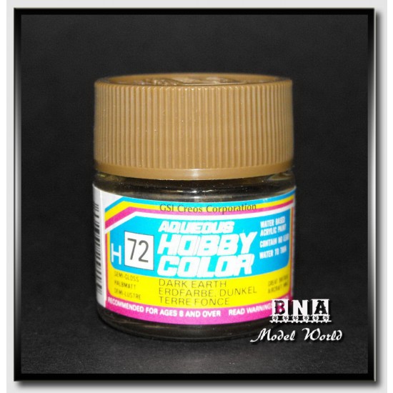 Water-Based Acrylic Paint - Semi-Gloss Dark Earth (10ml) Water-Based Acrylic Paint - Semi-Gloss Dark Earth (10ml)