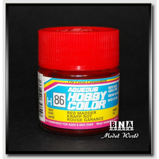 Water-Based Acrylic Paint - Gloss Red Madder (10ml) Water-Based Acrylic Paint - Gloss Red Madder (10ml)