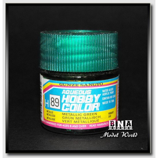 Water-Based Acrylic Paint - Metallic Green (10ml) Water-Based Acrylic Paint - Metallic Green (10ml)