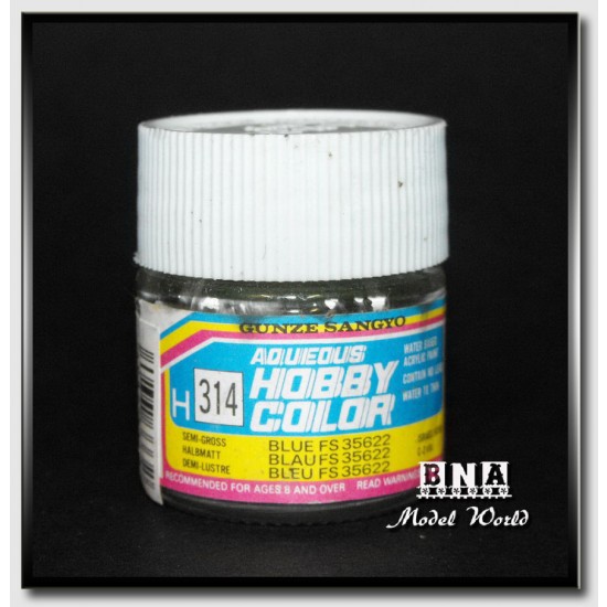 Water-Based Acrylic Paint - Semi-Gloss Blue (FS35622) 10ml Water-Based Acrylic Paint - Semi-Gloss Blue (FS35622) 10ml