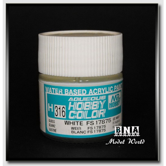 Water-Based Acrylic Paint - Gloss White (FS17875) 10ml Water-Based Acrylic Paint - Gloss White (FS17875) 10ml