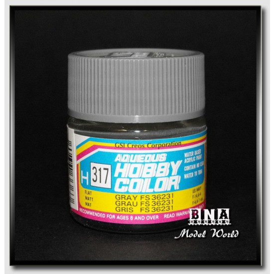 Water-Based Acrylic Paint - Flat Grey (FS36231) 10ml Water-Based Acrylic Paint - Flat Grey (FS36231) 10ml
