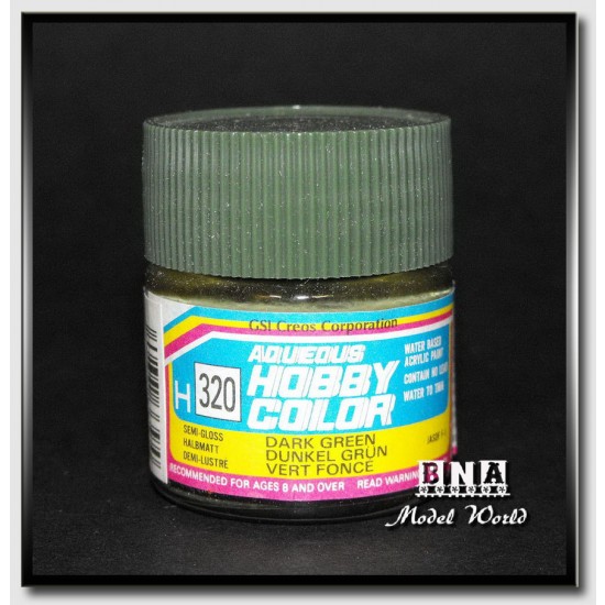 Water-Based Acrylic Paint - Semi-Gloss Dark Green (10ml) Water-Based Acrylic Paint - Semi-Gloss Dark Green (10ml)