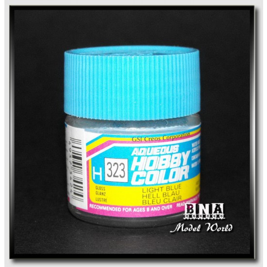 Water-Based Acrylic Paint - Gloss Light Blue (10ml) Water-Based Acrylic Paint - Gloss Light Blue (10ml)