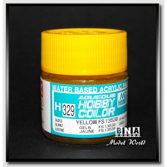 Water-Based Acrylic Paint - Gloss Yellow (FS 13538) 10ml Water-Based Acrylic Paint - Gloss Yellow (FS 13538) 10ml