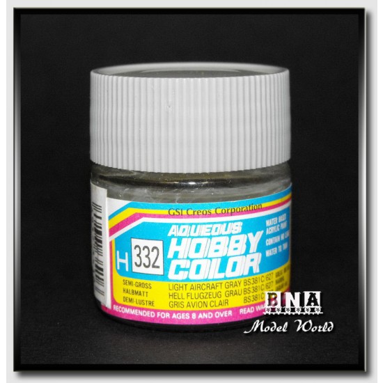 Water-Based Acrylic Paint - Semi-Gloss Light Aircraft Grey BS381C/627 (10ml) Water-Based Acrylic Paint - Semi-Gloss Light Aircraft Grey BS381C/627 (10ml)